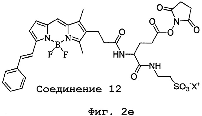 Красители на основе дифторида дипиррометенбора с двухфотонным поглощением и их применение (патент 2296333)