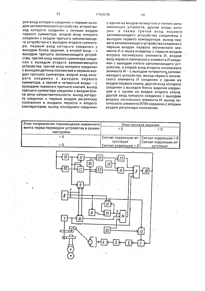 Устройство для автоматической настройки прокатной клети (патент 1794515)