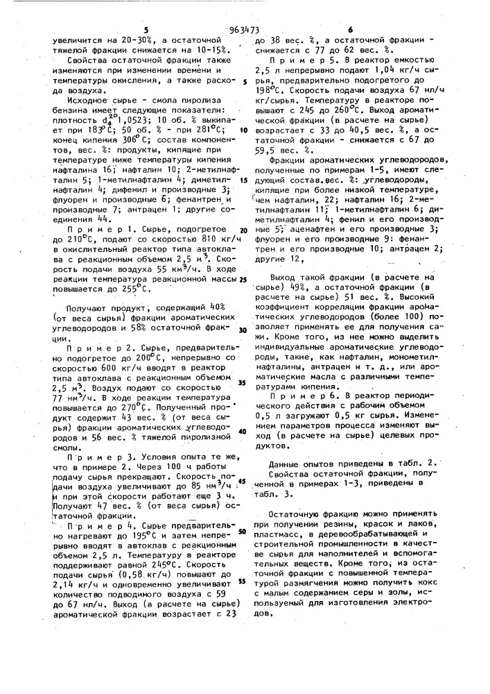 Способ переработки смолы пиролиза углеводородного сырья (патент 963473)