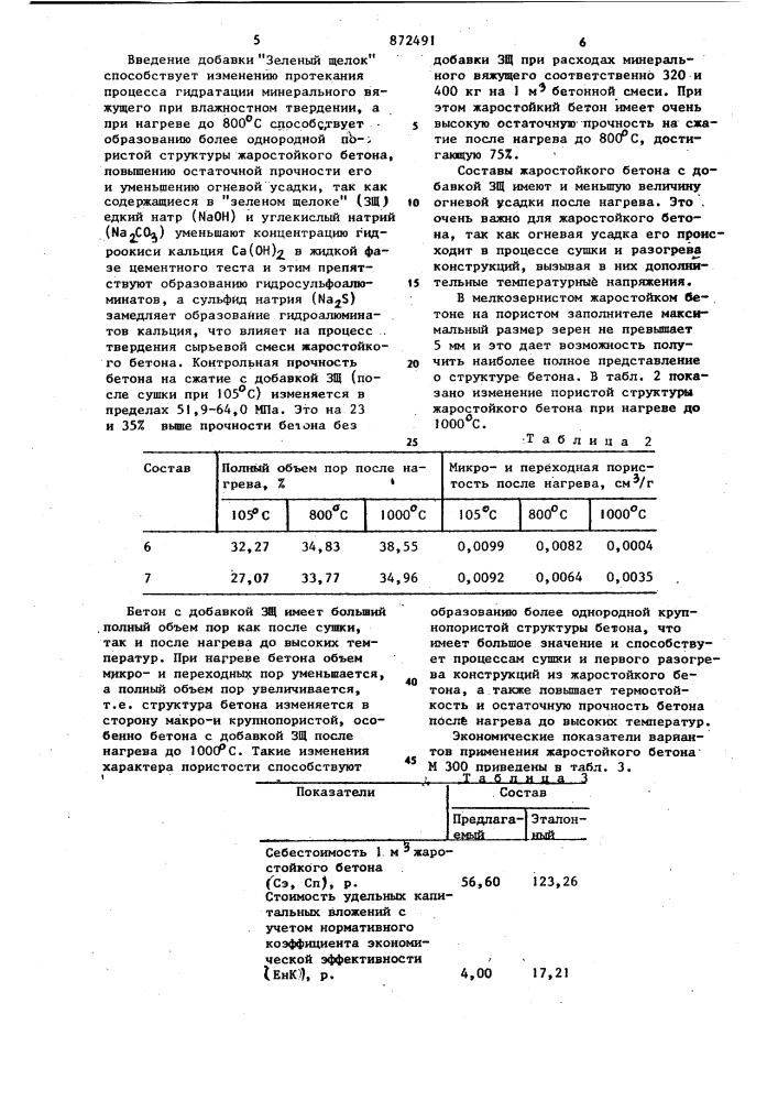 Сырьевая смесь для изготовления жаростойкого бетона (патент 872491)