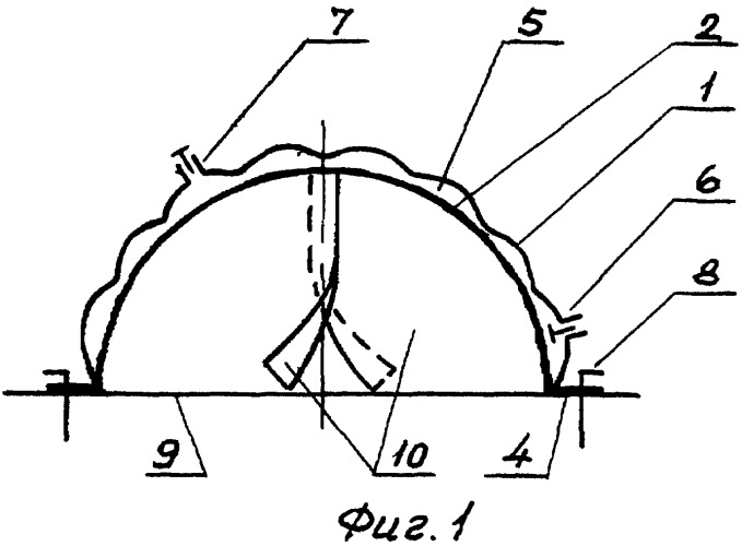 Укрывная воздухонесомая оболочка (патент 2361388)