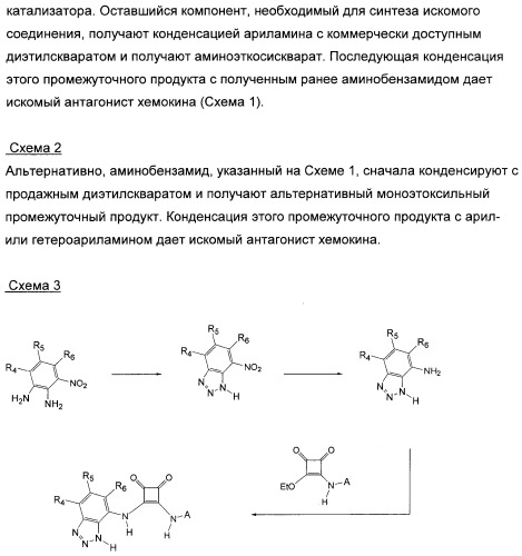 3,4-дизамещенные циклобутен-1,2-дионы как лиганды схс-хемокинового рецептора (патент 2344123)