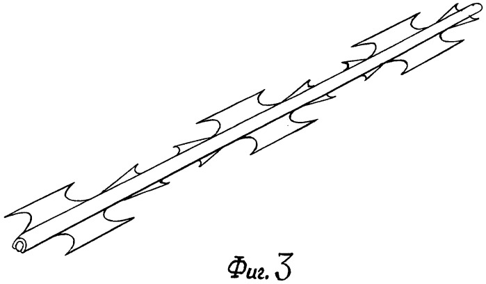 Завальцованная армированная колючая лента &quot;кайман&quot; (патент 2412774)