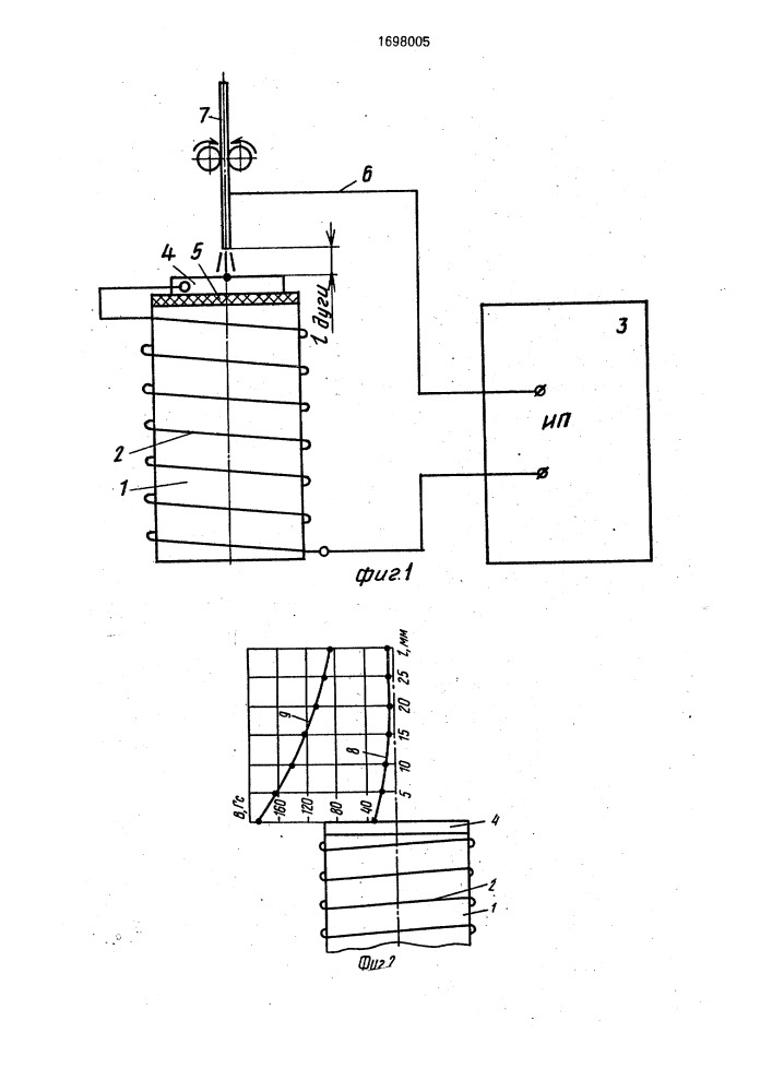 Способ определения характера каплепереноса электродного металла при дуговой сварке плавящимся электродом (патент 1698005)