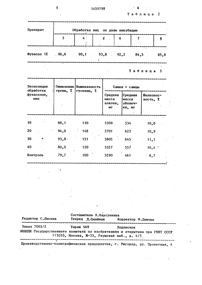 Способ выращивания дубового шелкопряда (патент 1450798)