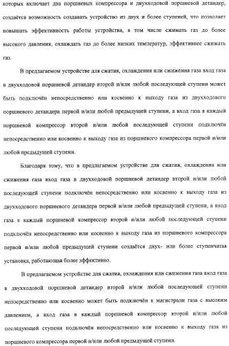 Компрессионная установка и устройство для сжатия, охлаждения и сжижения газа с использованием этой компрессионной установки (патент 2315922)