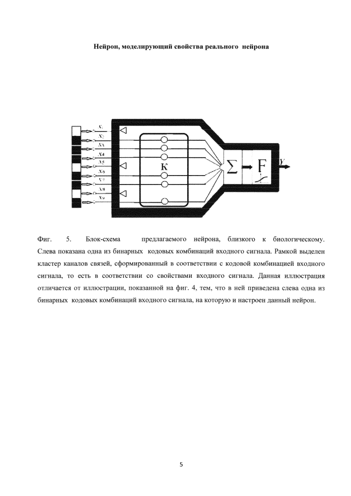 Нейрон, моделирующий свойства реального нейрона (патент 2597495)