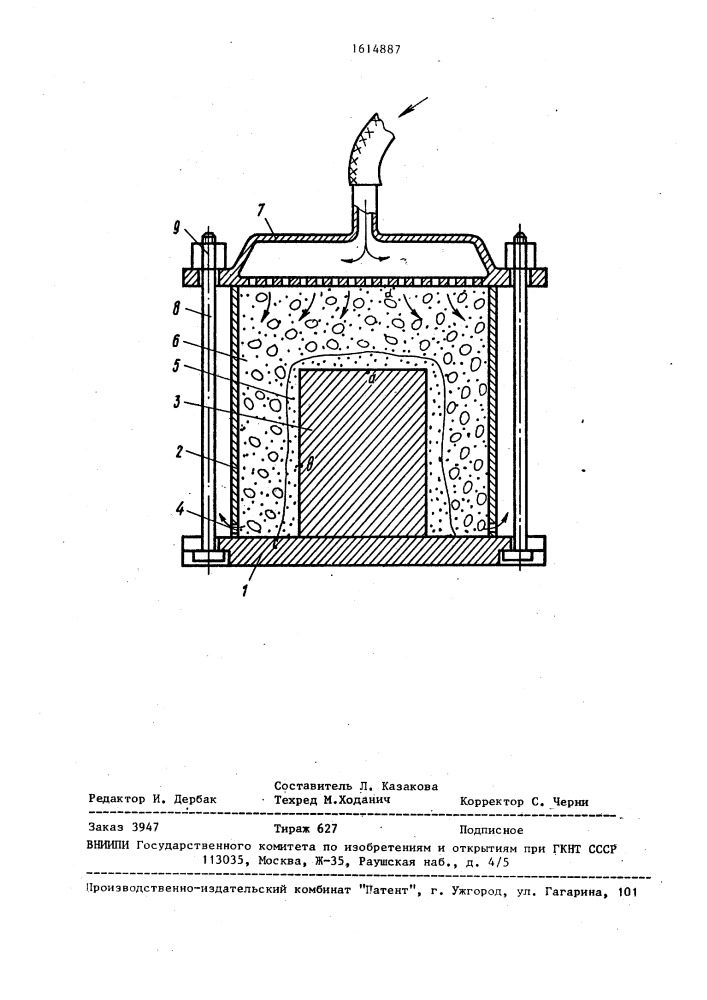 Способ уплотнения сыпучих материалов (патент 1614887)