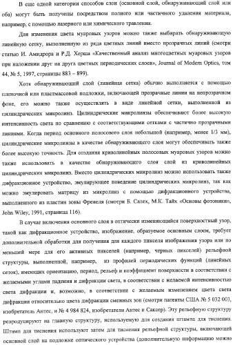 Аутентификация документов и изделий с помощью муаровых узоров (патент 2328036)
