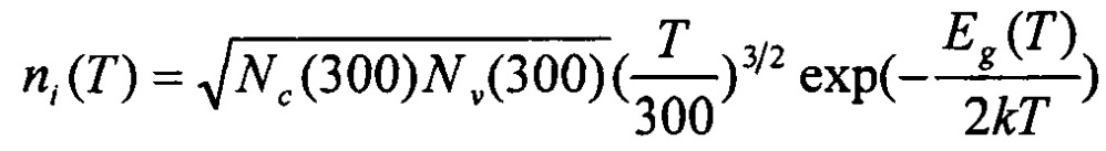 Способ определения температурной зависимости двумерного распределения потенциала в двухзатворных симметричных полностью обедненных полевых транзисторах со структурой "кремний на изоляторе" с гауссовым вертикальным профилем легирования рабочей области (патент 2650831)