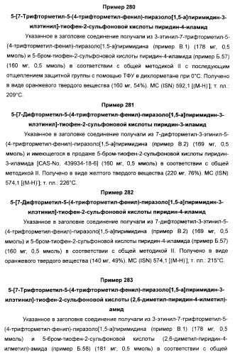 Производные ацетиленил-пиразоло-пиримидина в качестве антагонистов mglur2 (патент 2412943)