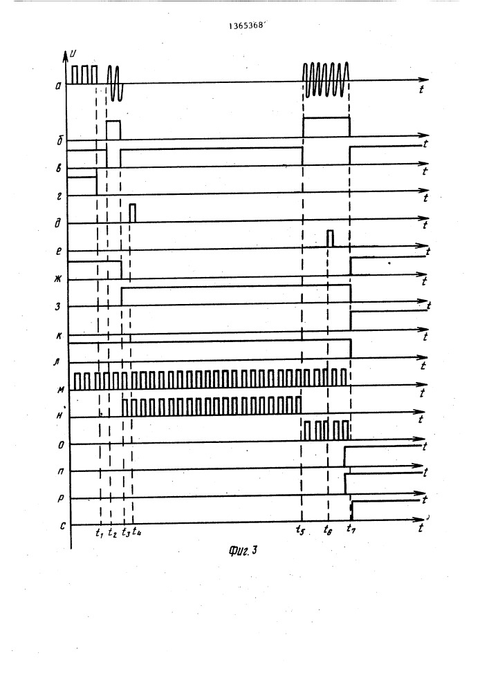 Устройство для распознования зуммерных сигналов (патент 1365368)