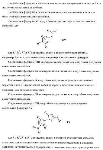 Производные 5-фенилтиазола и их применение в качестве ингибиторов рi3 киназы (патент 2378263)