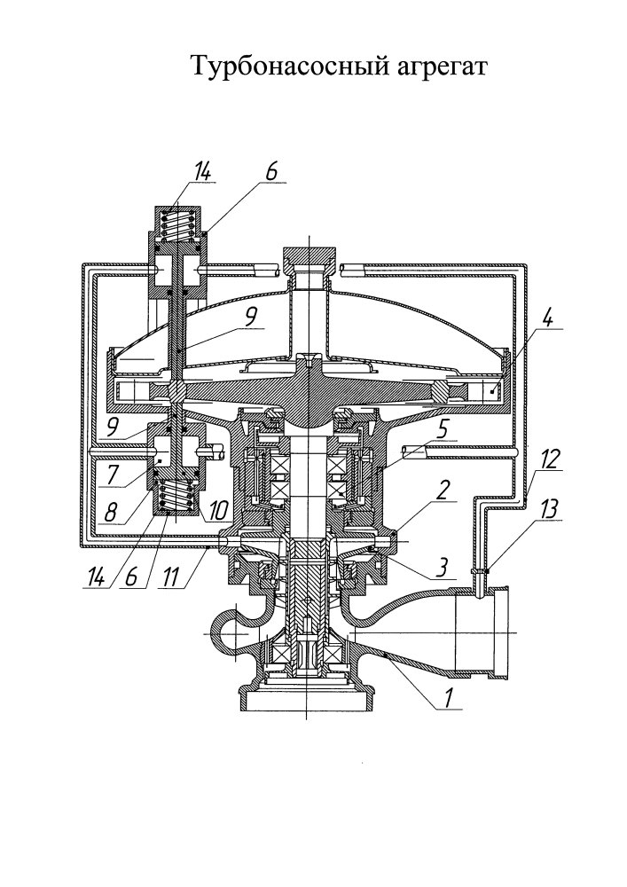 Турбонасосный агрегат (патент 2614911)