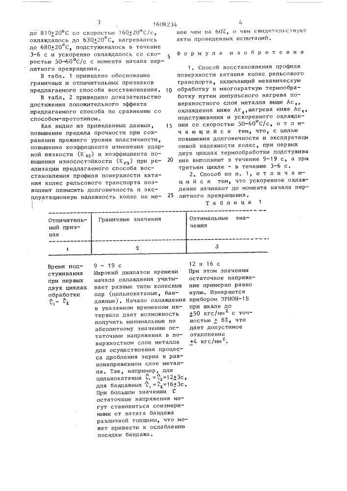 Способ восстановления профиля поверхности катания колес рельсового транспорта (патент 1608234)