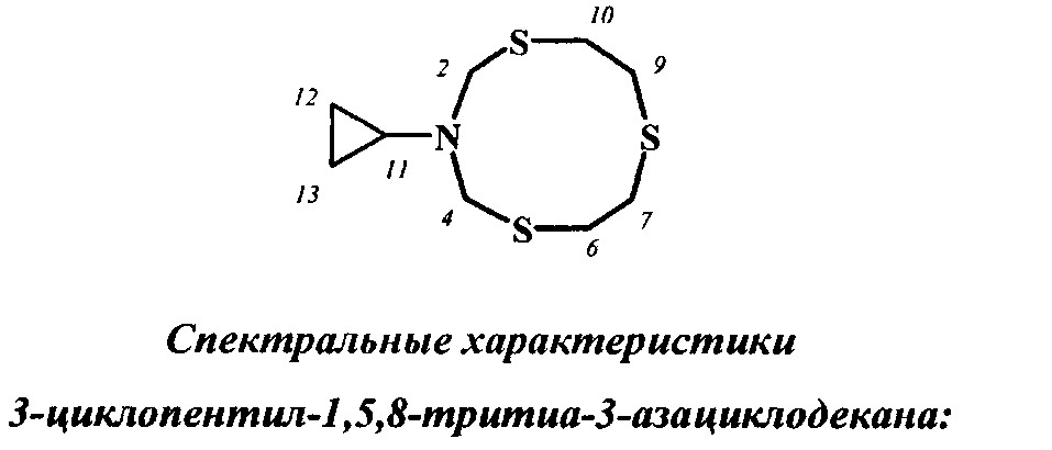 Способ получения 3-циклоалкил-1,5,8-тритиа-3-азациклодеканов (патент 2664655)