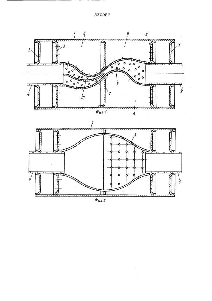 Глушитель шума выпуска двигателя внутреннего сгорания (патент 530957)