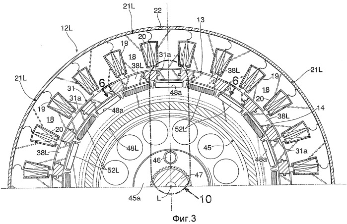 Двигатель, структура ротора и магнитная машина (патент 2435282)