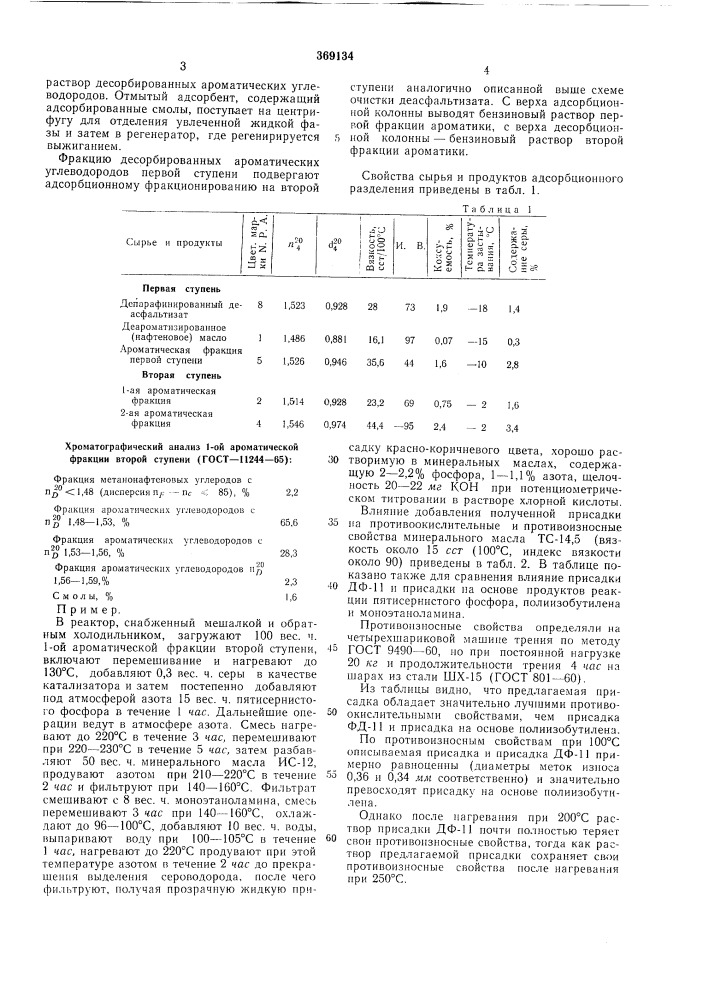 Способ получения многофункциональной присадки (патент 369134)