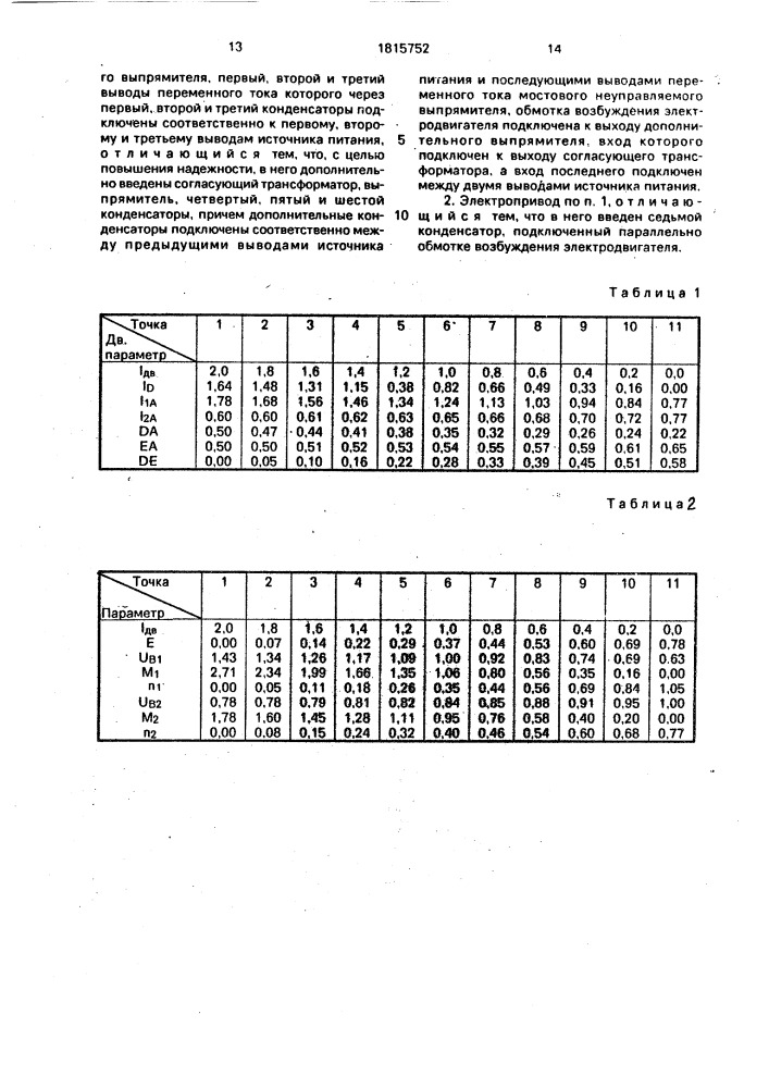 Электропривод постоянного тока (патент 1815752)