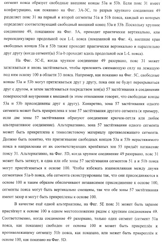 Одноразовый натягиваемый предмет одежды, имеющий хрупкий пояс (патент 2409338)