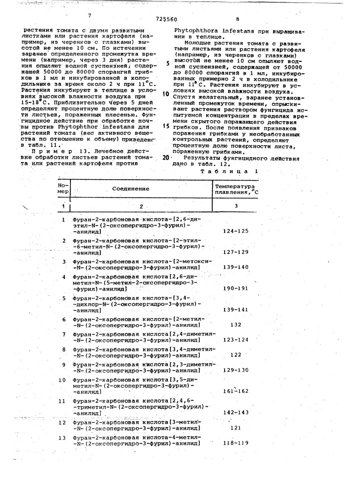 Способ получения анилидов фуранкарбоновых кислот (патент 725560)