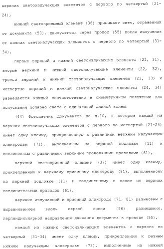 Фотодатчик документов из установленных на поверхности элементов (патент 2488169)