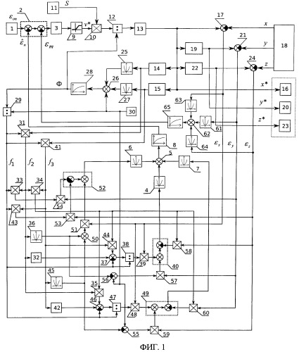 Устройство для формирования программных сигналов управления пространственным движением динамических объектов (патент 2523186)