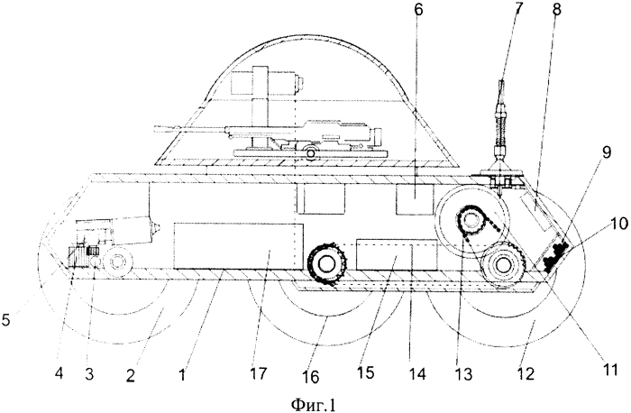 Боевой роботизированный мобильный комплекс (патент 2584766)