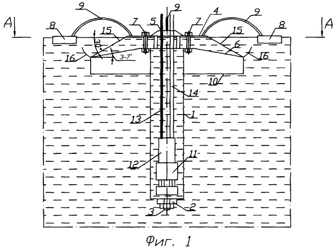 Устройство для сбора несмешиваемой жидкости с поверхности воды (патент 2369689)