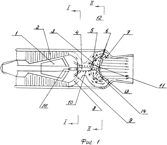 Тяговый модуль постоянного детонационного горения паровоздушной топливной смеси (патент 2489595)