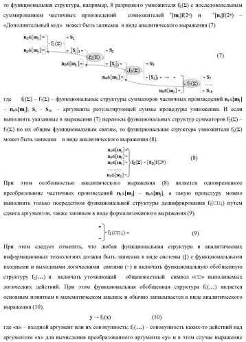 Функциональная структура сумматора f3( cd)max старших условно &quot;k&quot; разрядов параллельно-последовательного умножителя f ( cd), реализующая процедуру &quot;дешифрирования&quot; аргументов слагаемых [1,2sg h1] и [1,2sg h2] в &quot;дополнительном коде ru&quot; посредством арифметических аксиом троичной системы счисления f(+1,0,-1) и логического дифференцирования d1/dn   f1(+  -)d/dn (варианты русской логики) (патент 2476922)