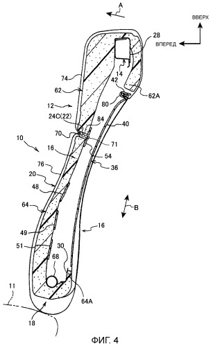 Сиденье транспортного средства и панель спинки сиденья (патент 2540033)