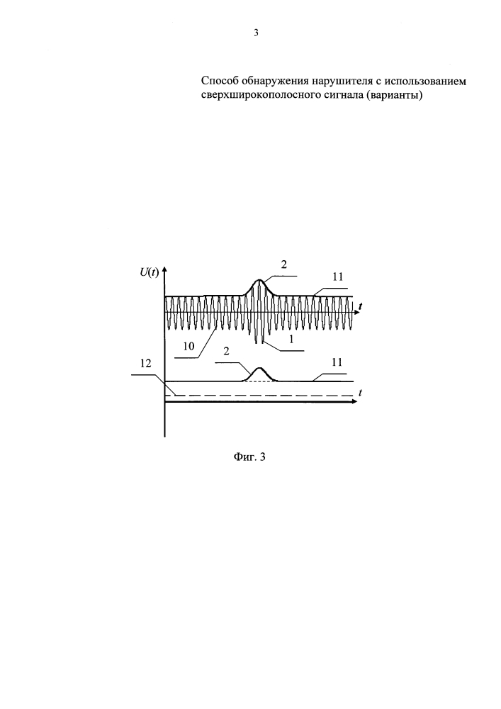 Способ обнаружения нарушителя с использованием сверхширокополосного сигнала (варианты) (патент 2595979)