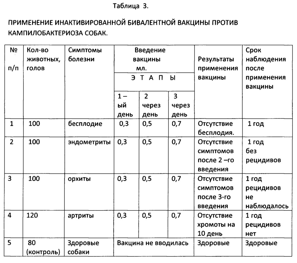 Инактивированная бивалентная гидроокись алюминиевая вакцина против кампилобактериоза собак (патент 2643335)