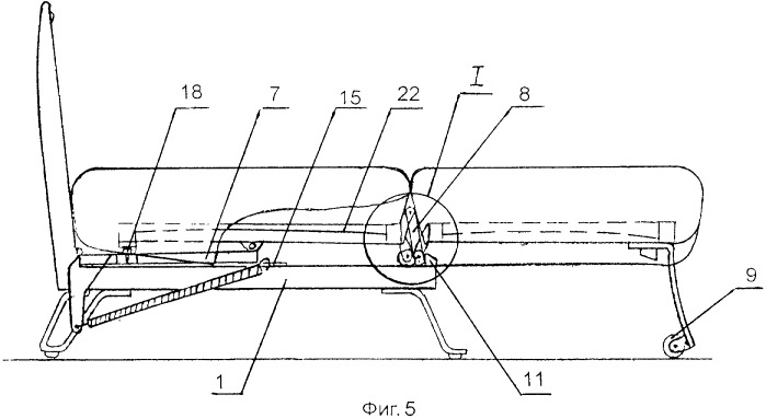 Трансформируемая мебель, например диван-кровать (патент 2357634)