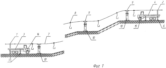 Мобильная подвесная канатная дорога (патент 2269443)