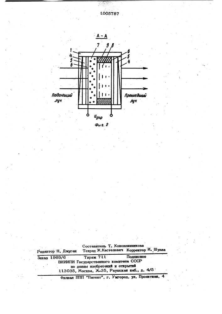 Противоослепляющие очки (патент 1005787)