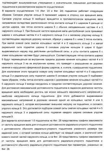 Способ разгрузки колец подшипника качения от действия центробежных сил (варианты) и подшипник качения (варианты) (патент 2398976)