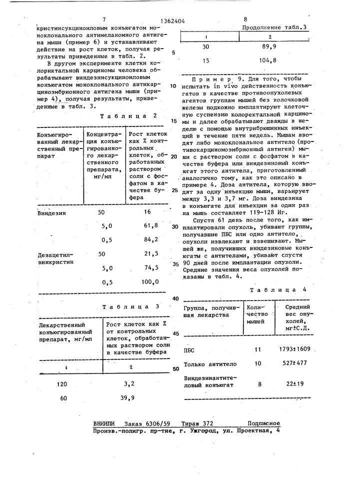 Способ получения конъюгатов (патент 1362404)