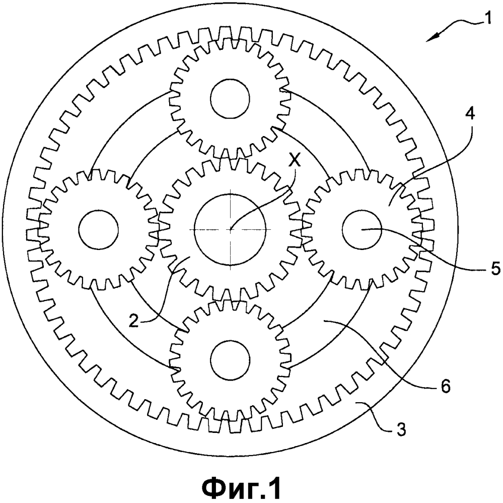 Планетарный редуктор, в частности, для турбомашины (патент 2631739)