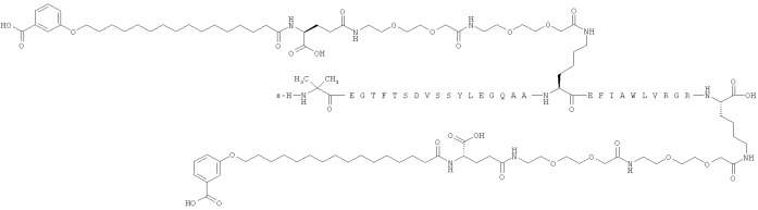 Дважды ацилированные производные glp-1 (патент 2559540)