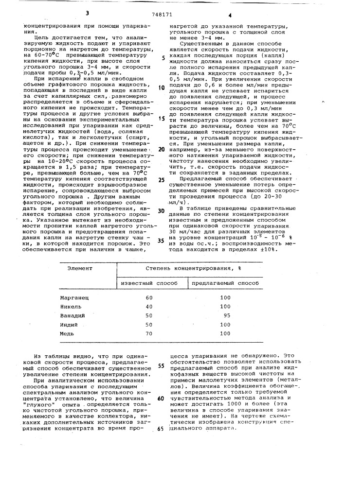 Способ концентрирования примесей (патент 748171)