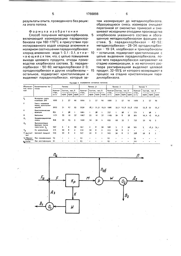 Способ получения метадихлорбензола (патент 1766898)