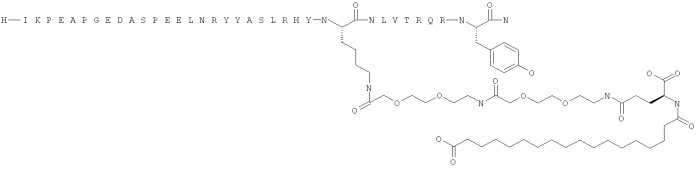 Длительно действующие агонисты рецепторов y2 и(или) y4 (патент 2504550)