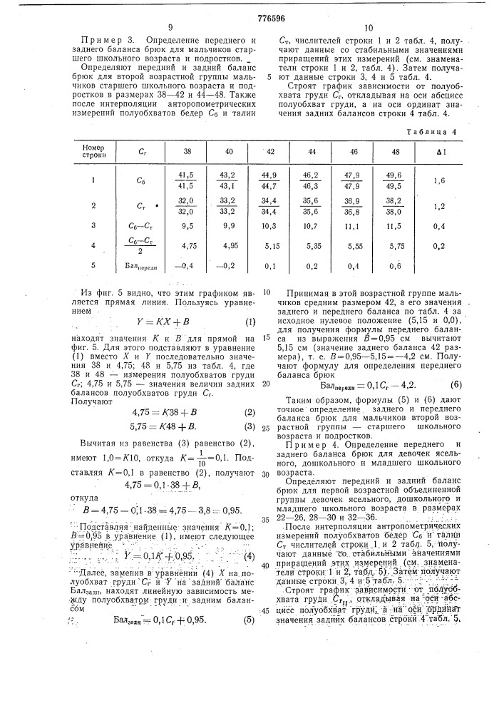 Способ построения шаблона брюк (патент 776596)