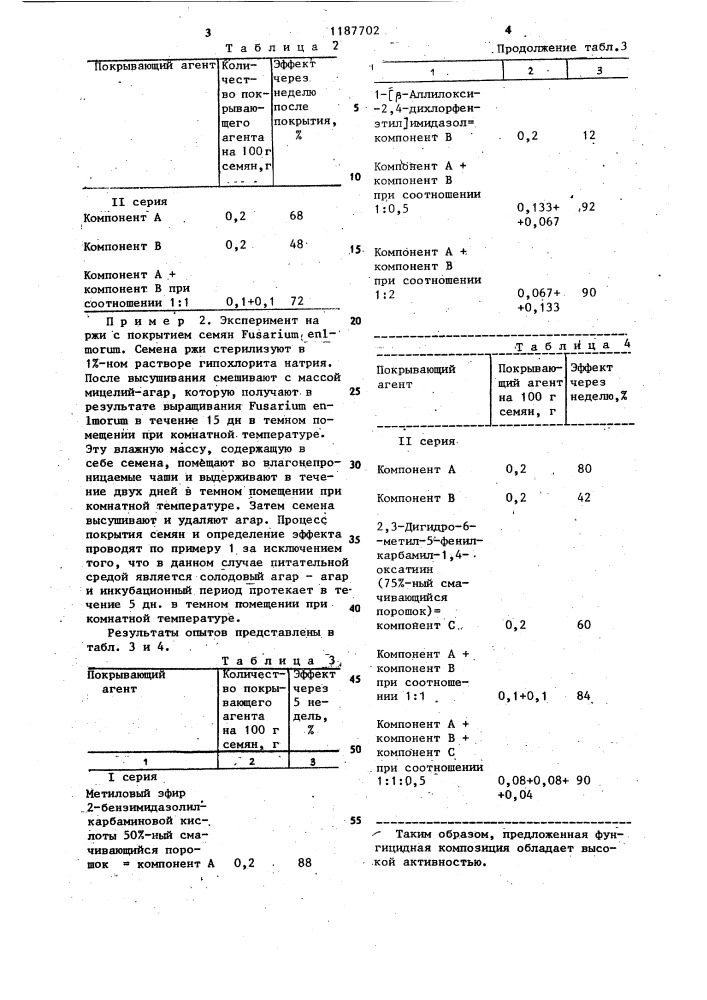 Фунгицидная композиция (патент 1187702)
