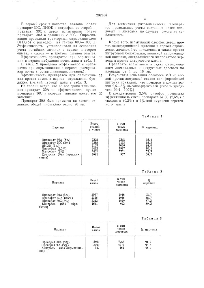 Масляная инсектицидная эл^ульсия (патент 232668)