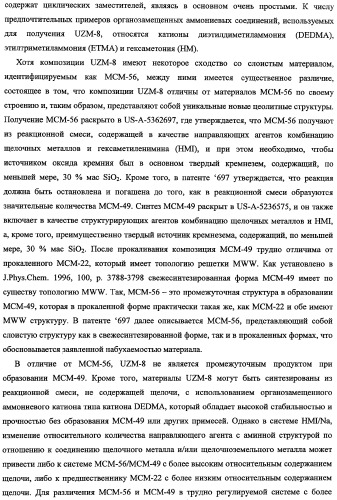 Кристаллические алюмосиликатные цеолитные композиции uzm-8 и uzm-8hs и процессы, в которых используются эти композиции (патент 2340554)