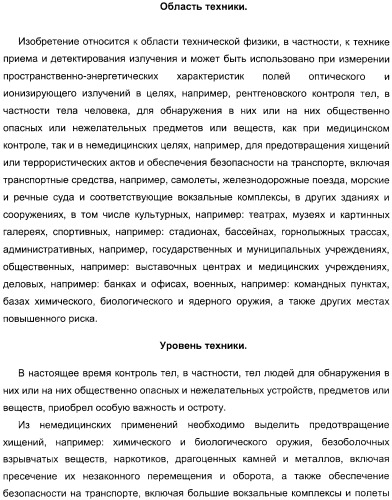 Способ досмотра лиц с багажом и установка для досмотра лиц с багажом (патент 2309459)